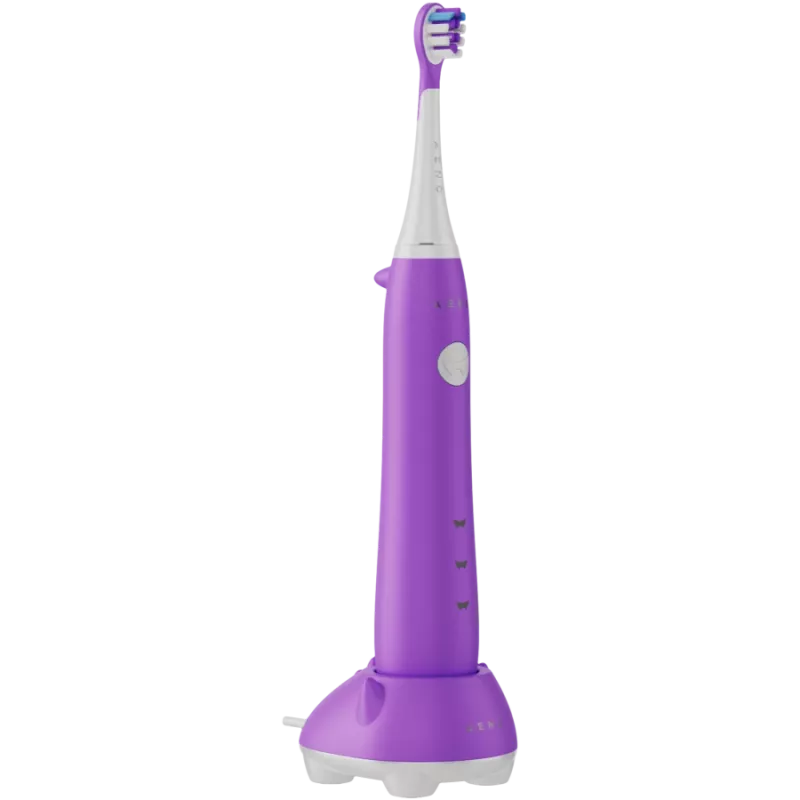AENO Cepillo de dientes inalámbrico, violeta, 3 cabezales, 600mAh, 5 modos, Smart Remind