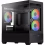 AEROCOOL P300D G-BK-v1 caja mini torre ATX, negra, cristal templado