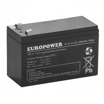 AGM batería EUROPOWER EV Serie 12V 8Ah/C10 (vida útil 6-9 años) T1