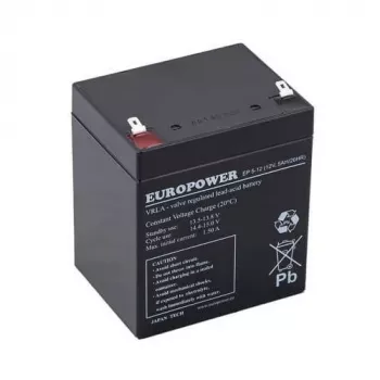 Batería AGM serie EUROPOWER EP 12V 5Ah T1 (vida útil 6-9 años)
