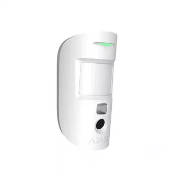 AJAX MotionCam Indoor (PhOD) White - Detector de movimiento PIR con cámara