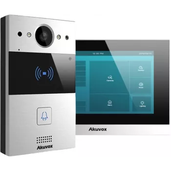 Akuvox C313W-2/R20A-2 Set de videoportero IP de 2 hilos con monitor táctil de 7