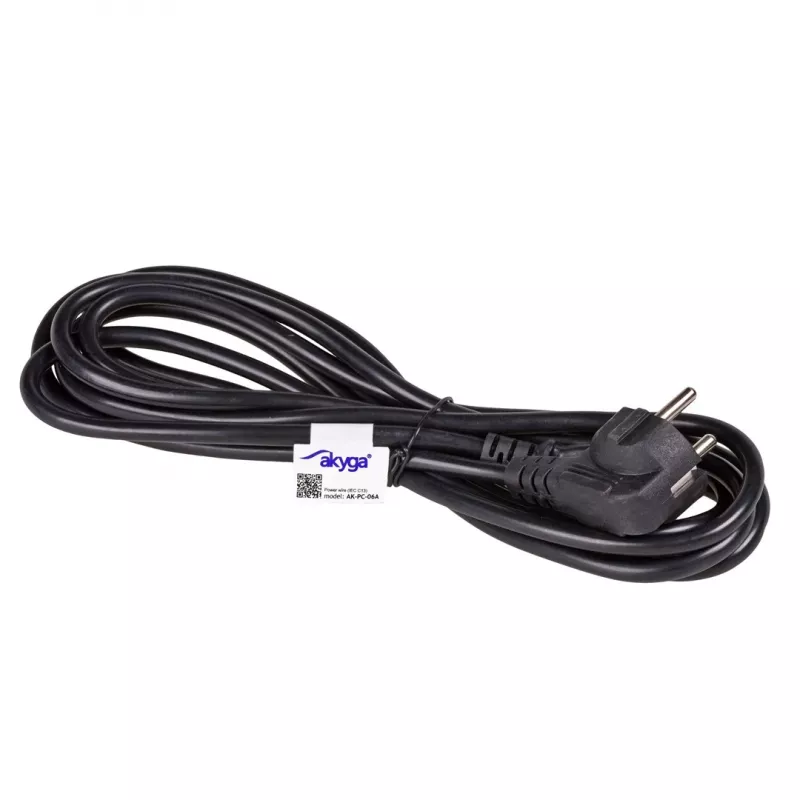 Akyga AK-PC-06A cable de alimentación CEE 7/7 a IEC C13, 3 m, negro