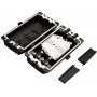 ALANTEC FOM-24K-P Caja de empalme de fibra óptica plana para 24 empalmes, completa (totalmente equipada: casetes de empalme, protectores de empalme, elementos de montaje, tubos termorretráctiles)