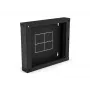 ALANTEC parte trasera (bisagra / inclinación) para armario SW-18U-600-450-01-C, negro 150mm
