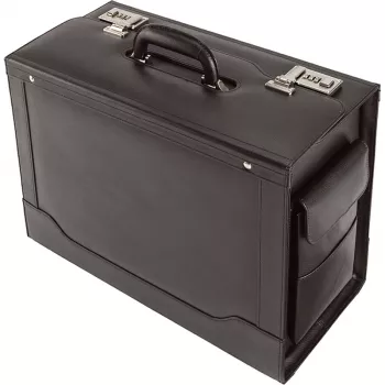 Bolso mensajero Jüscha Ancona 45042, piel negra