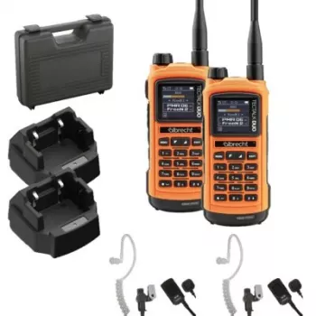 Albrecht Tectalk Duo PMR446 & Freenet Pack doble Walkie-talkie con maletín rígido (29149.S1)