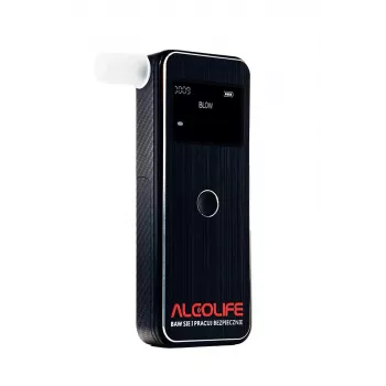 AlcoLife Prime Alcoholímetro - Test de alcoholemia con pila de combustible electroquímica y pantalla LCD