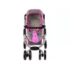 ALICE Carrito para muñecas 2 en 1 con capazo Rosa Estrellas