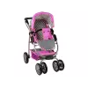ALICE Carrito para muñecas 2 en 1 con capazo Rosa Estrellas