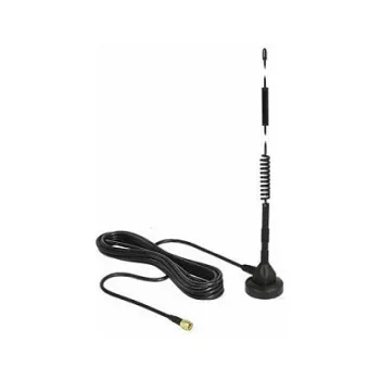ALLNET ALL19102 antena GSM/3G/LTE 5 dBi, omnidireccional, base magnética, SMA, cable de 3m