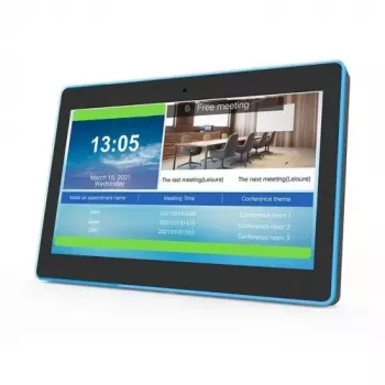 ALLNET MeetOne-131-C0 Tableta LED RGB para salas de reuniones, 13 pulgadas, RK3399, Android 10, NFC/RFID, sin cámara, Negro