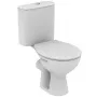 Inodoro de tanque bajo Alpha con cisterna de doble descarga, blanco, 370x640x765 mm