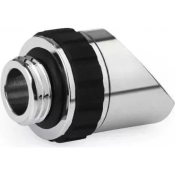 Alphacool Apex Grip Adaptador giratorio de 45° G1/4 con rosca macho a rosca hembra - Cromo 14890