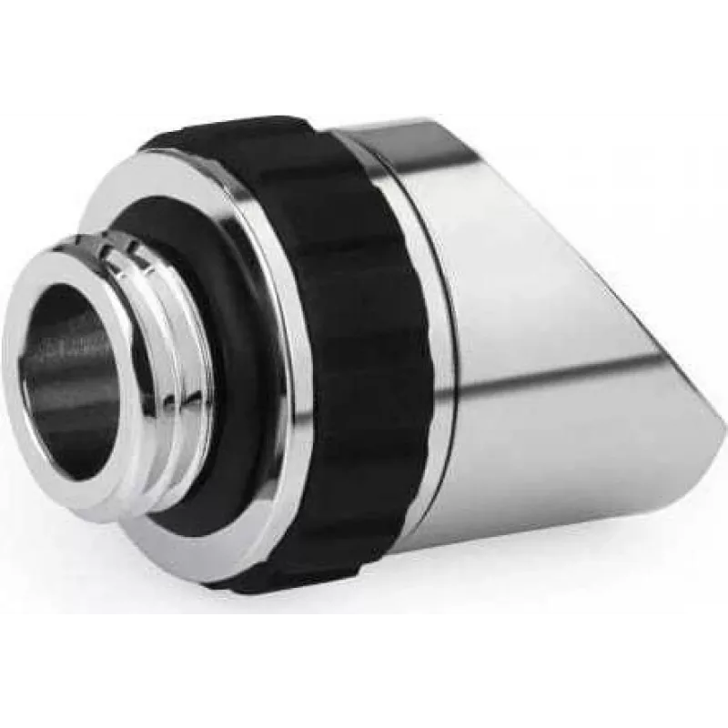 Alphacool Apex Grip Adaptador giratorio de 45° G1/4 con rosca macho a rosca hembra - Cromo 14890