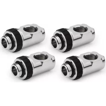 Alphacool Apex Grip Adaptador giratorio 90° G1/4 rosca macho a rosca hembra, cromado, pack de 4 (14933)