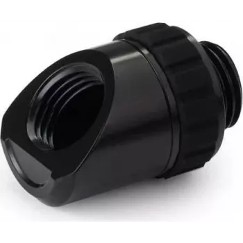 Alphacool Apex Grip Adaptador 45° macho/hembra G1/4 giratorio negro (14808)