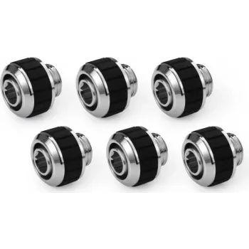 Alphacool Apex Grip Racor de compresión 13/10 mm G1/4 cromado - pack de 6 14921