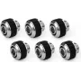 Alphacool Apex Grip Racor de compresión 13/10 mm G1/4 cromado - pack de 6 14921