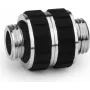 Alphacool Apex Grip Adaptador de doble nipe G1/4 macho a macho giratorio Cromo 14918