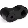 Alphacool Apex Grip Offset Adaptador 27mm Dual 90° G1/4 rosca macho a rosca hembra giratorio negro 14814