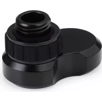 Alphacool Apex Grip Offset Fitting 16mm G1/4 macho a hembra giratorio negro 14813