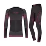 Alpinus Tactical Mora conjunto de ropa térmica interior niñas grafito-rosa 136-152