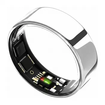 Ultrahuman Ring AIR Anillo inteligente, Talla 10, Space Silver