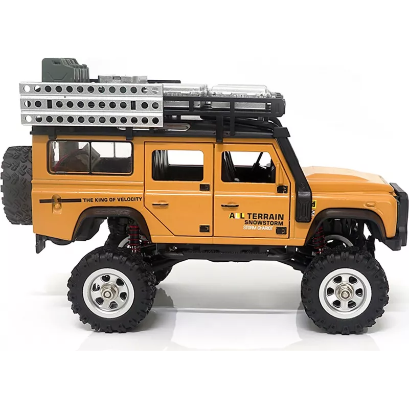 Coche RC AMEWI D90X28 Metal Scale Crawler 4WD 1:28 amarillo