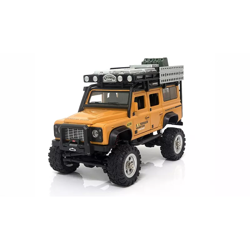 Coche RC AMEWI D90X28 Metal Scale Crawler 4WD 1:28 amarillo