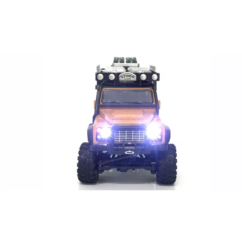 Coche RC AMEWI D90X28 Metal Scale Crawler 4WD 1:28 amarillo