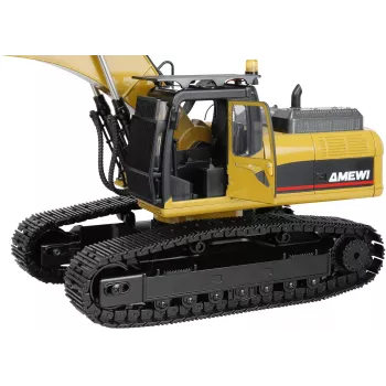 Amewi G705E Excavadora de metal 1:14 RTR Amarillo 14+