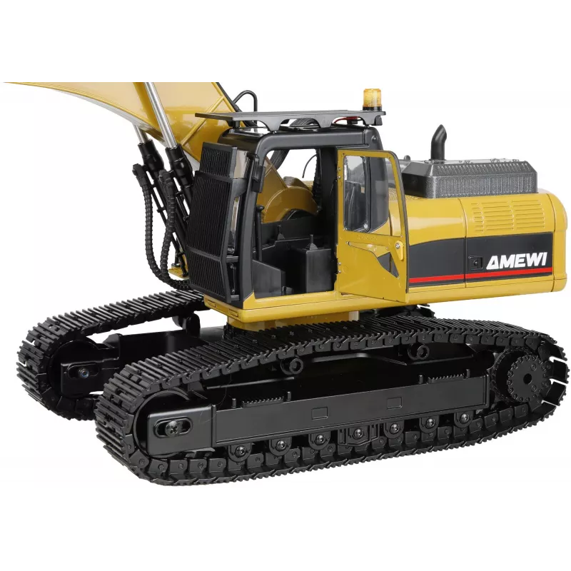Amewi G705E Excavadora de metal 1:14 RTR Amarillo 14+
