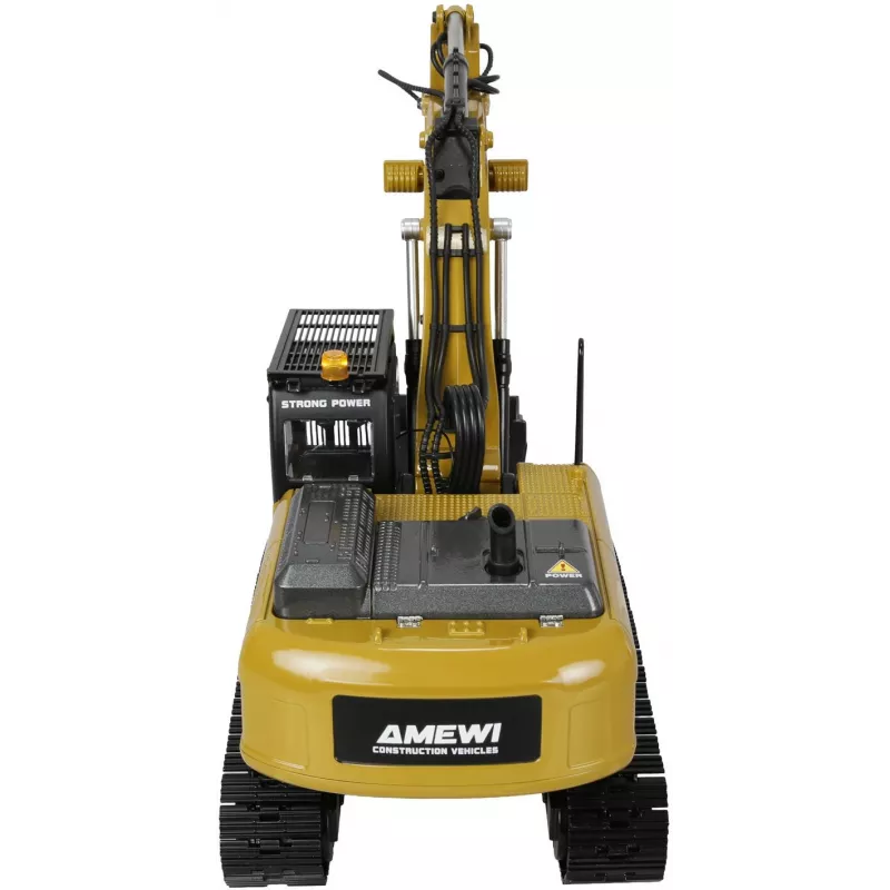 Amewi G705E Excavadora de metal 1:14 RTR Amarillo 14+
