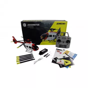 Amewi Johanniter H145 Helicóptero Brushless 6 Canales 6G RTF 14+