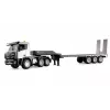 AMEWI tractor de obra RC con remolque de cama baja 1:24 RTR