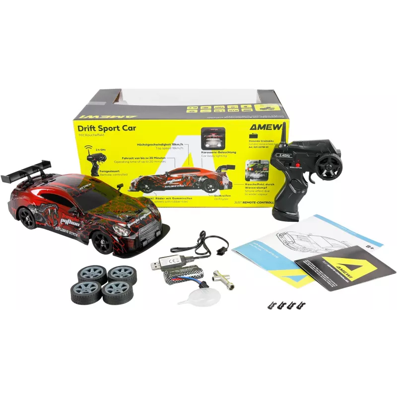 Amewi RC Drift Sport Rojo/Verde 1:10 4WD RTR (21134)