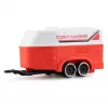 AMEWI RC Pickup Die Cast con remolque para caballos 1:64 RTR rojo (22681)