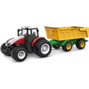 AMEWI Tractor RC con remolque basculante escala 1:24 2,4GHz 6 canales Li-Ion 500mAh