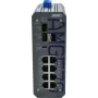 AMG Switch gestionado industrial, 8x 10/100 Mbps, carril DIN, alimentación redundante
