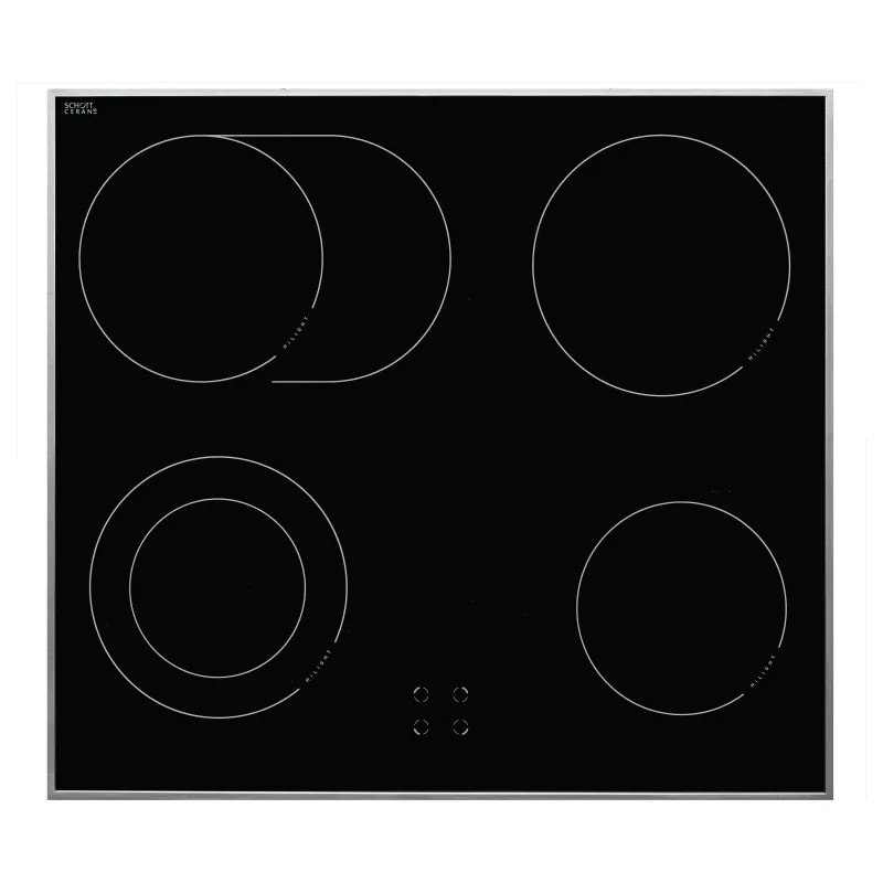 Set de horno integrable Amica EHC12713E con placa vitrocerámica, 65 litros, 8 funciones, clase energética A, acero inoxidable