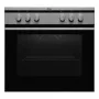 Set de horno integrable Amica EHC12713E con placa vitrocerámica, 65 litros, 8 funciones, clase energética A, acero inoxidable
