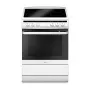 Amica SHC11642W cocina eléctrica independiente con placa vitrocerámica y horno de 65L, 9 funciones de calentamiento, clase energética A, blanco