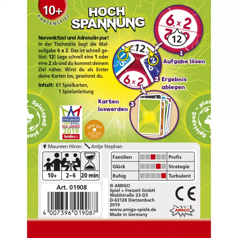 AMIGO Juego de cartas Hochspannung