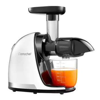 AMZCHEF 1501-WT Exprimidor lento (Blanco)