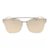 ANA HICKMANN HI9081-66T03 Gafas de sol de mujer Butterfly montura dorada lentes marrones tintadas 66 mm