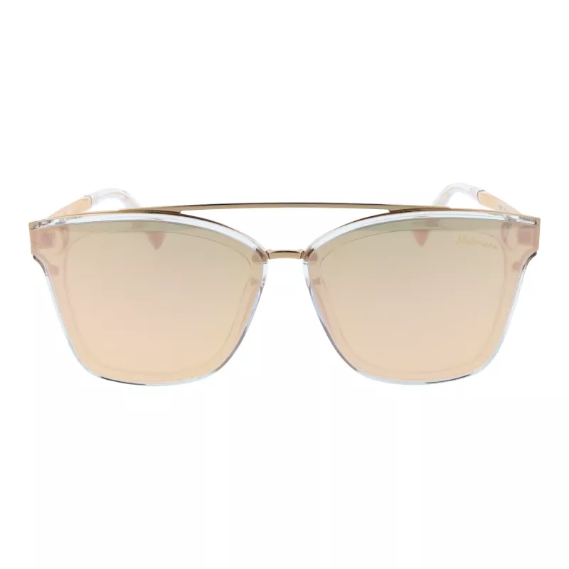 ANA HICKMANN HI9081-66T03 Gafas de sol de mujer Butterfly montura dorada lentes marrones tintadas 66 mm
