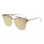 ANA HICKMANN HI9081-66T03 Gafas de sol de mujer Butterfly montura dorada lentes marrones tintadas 66 mm