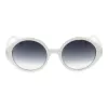 ANA HICKMANN HI9175-51H01 Mujer Gafas de sol de ojo de gato - Havana carey Acetato, Lentes gris degradado, 51mm