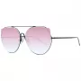 ANA HICKMANN Mujer HI3068-5809A Gafas de sol - Montura de acetato marrón Havana, lentes de policarbonato marrón degradado, protección UV400, 58/18/145 mm
